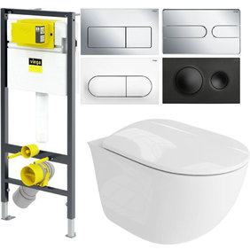 Структура за вграждане Viega с висяща тоалетна Salerno